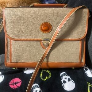 Vintage Dooney & Bourke Leather briefcase laptop/ipad  crossbody